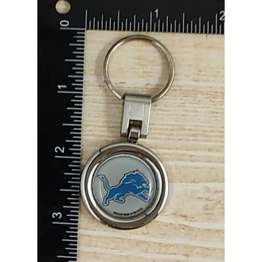 Detroit Lions WinCraft Premium Domed Swivel Key Ring Keychain NFL Gift